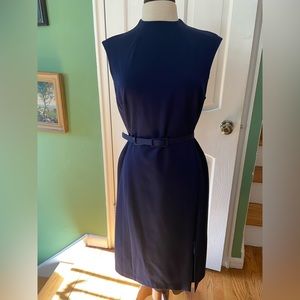 Navy Blue Ralph Lauren Dress, with belt, size 10